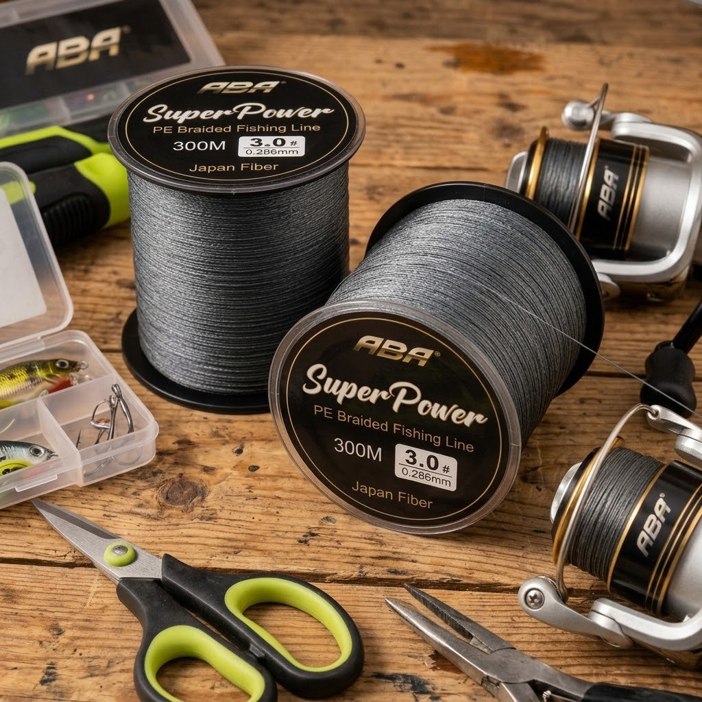 Kit Linha de Pesca Multifilamento 500m Cinza 4 Fios PE Super Resistente