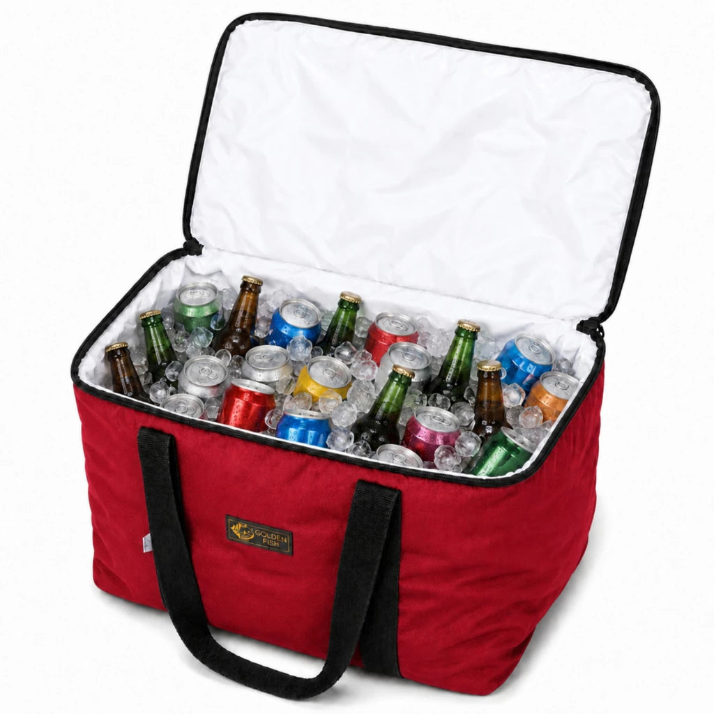 Bolsa Térmica 40 Litros Impermeável Grande Para Praia, Camping, Churrasco E Viagens