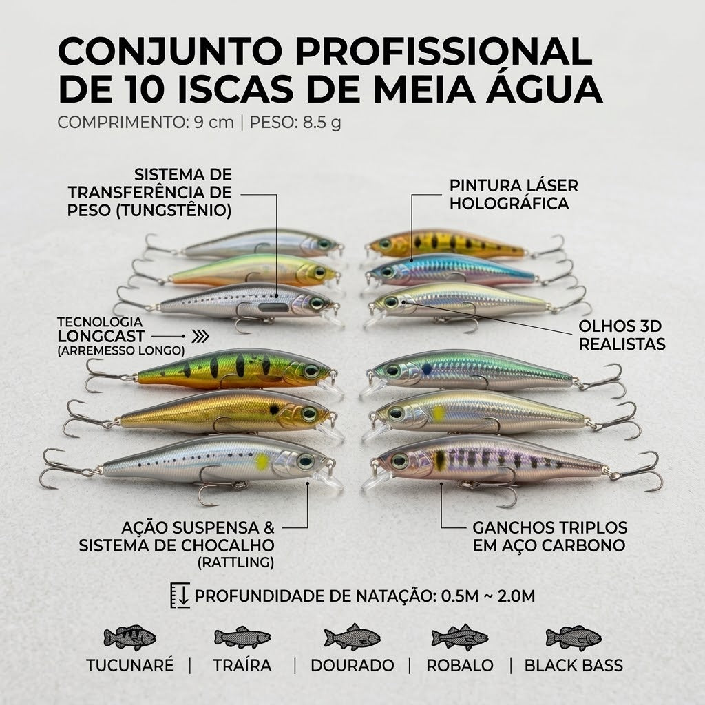 Isca Artificial Top Water 12cm