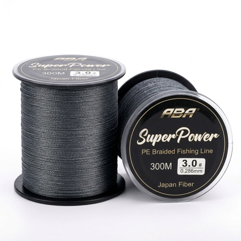 Kit Linha de Pesca Multifilamento 500m Cinza 4 Fios PE Super Resistente