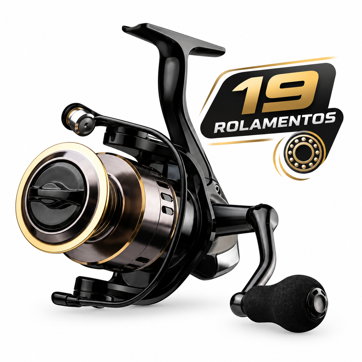 Molinete HE Série 1000-7000 Carretel em Metal Empunhadura EVA Drag 10kg