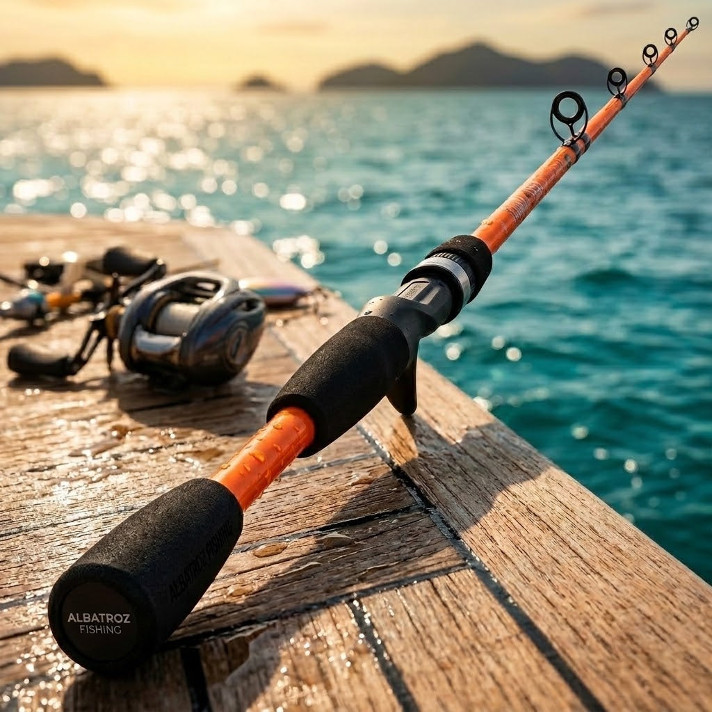 Vara De Pesca Kara 1,50m A 1,80m Fibra De Vidro Maciça Albatroz Fishing